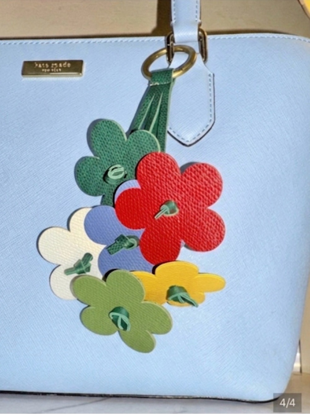 Bouquet of Flowers Bag Charm / Keychain - New (bag not included) unbranded